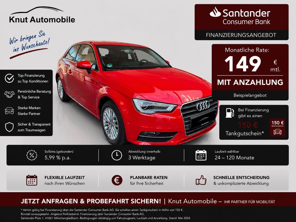 Bild des Angebotes Audi A3 1.4 S-Line *2.Hd*Automatik*T-Leder*SitzH*PDC