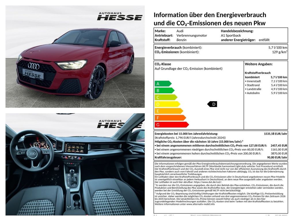 Bild des Angebotes Audi A1 Sportback 30 TFSI S-tronic ACC LED Side Assis