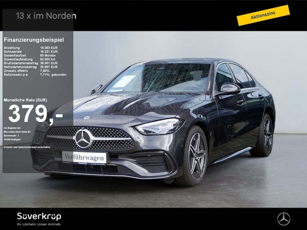 Bild des Angebotes Mercedes-Benz C 200 d AMG MEMO 360 AHK DISTR KAMERA SPUR PDC