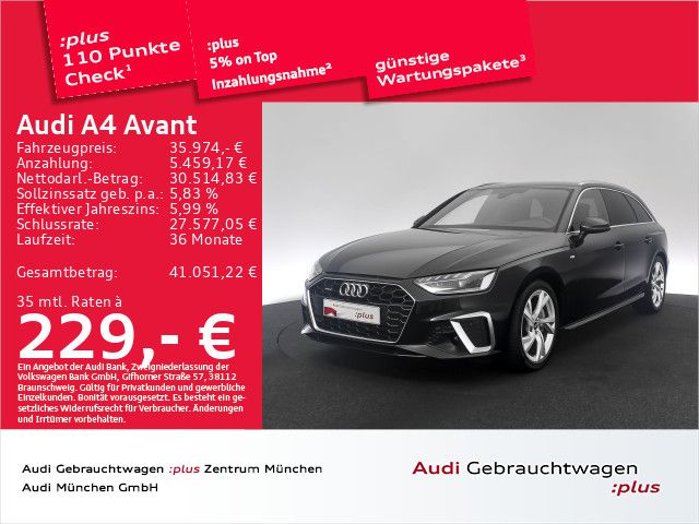 Bild des Angebotes Audi A4 Avant 40 TFSI qu. S tronic 2x S line Navi+/Ma