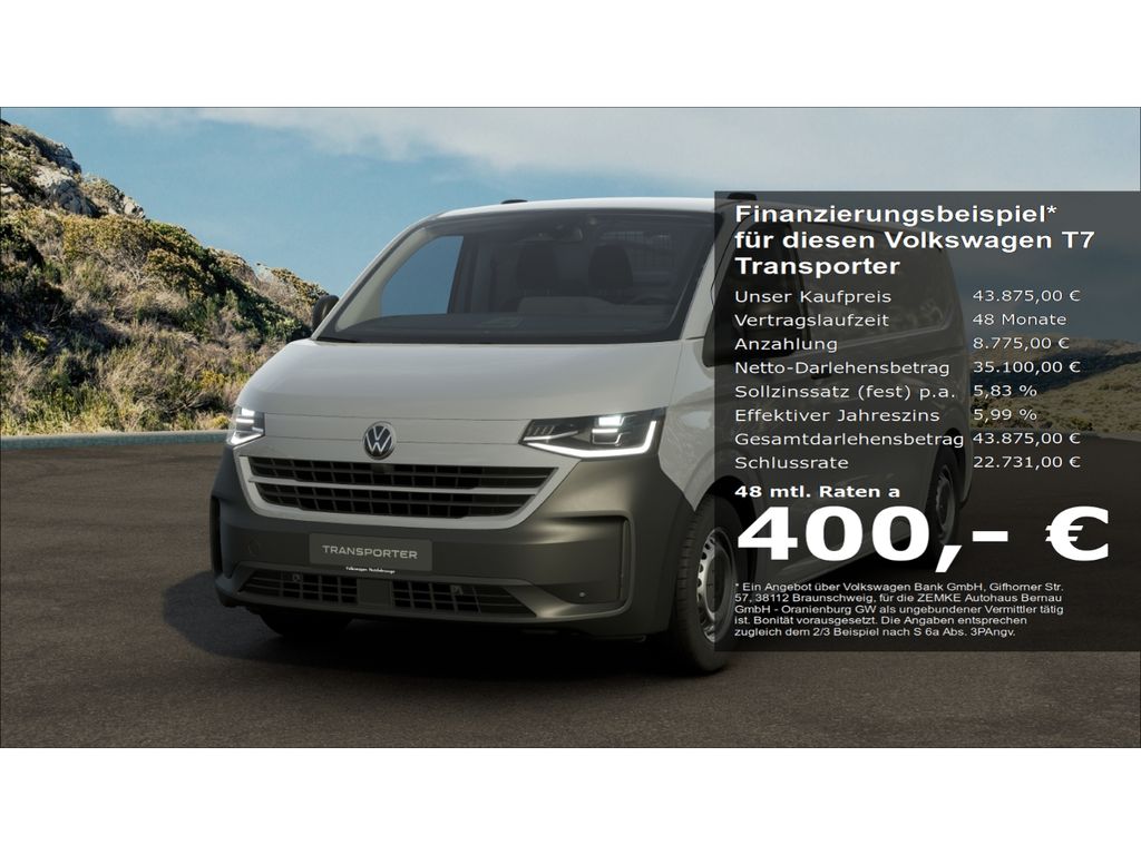 Bild des Angebotes Volkswagen T7 Transporter Kasten 2.0 TDI L2H1 AHK Digitales