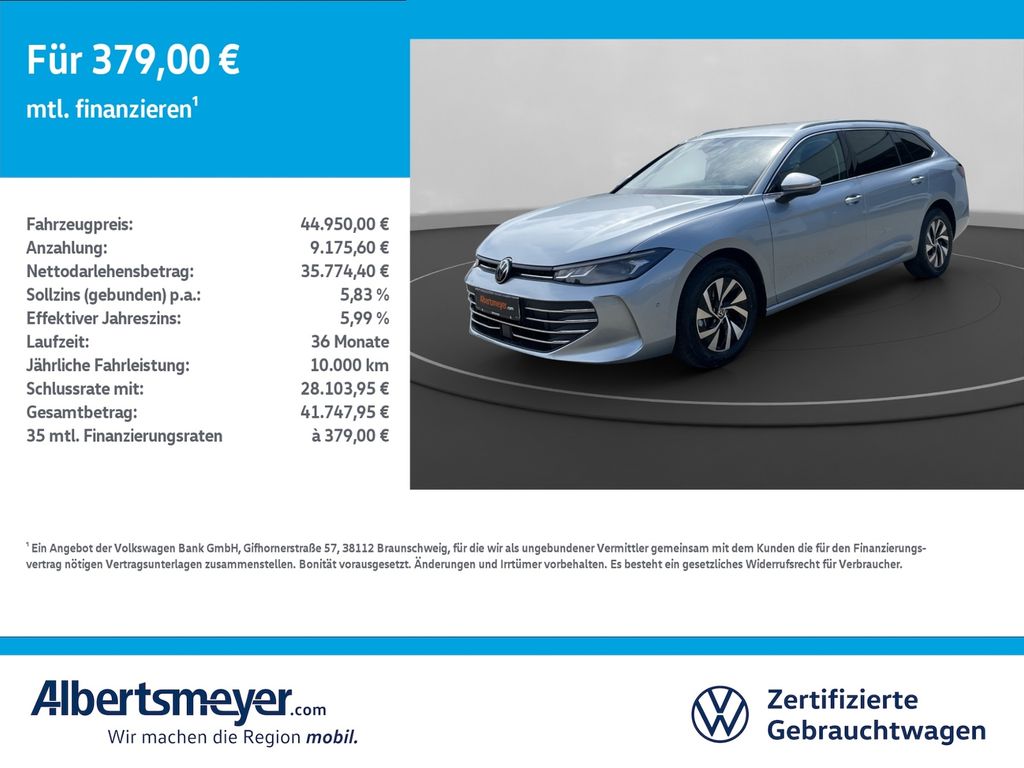 Bild des Angebotes Volkswagen Passat Variant 1.5 eTSI Business DSG+NAV+AHK+LED