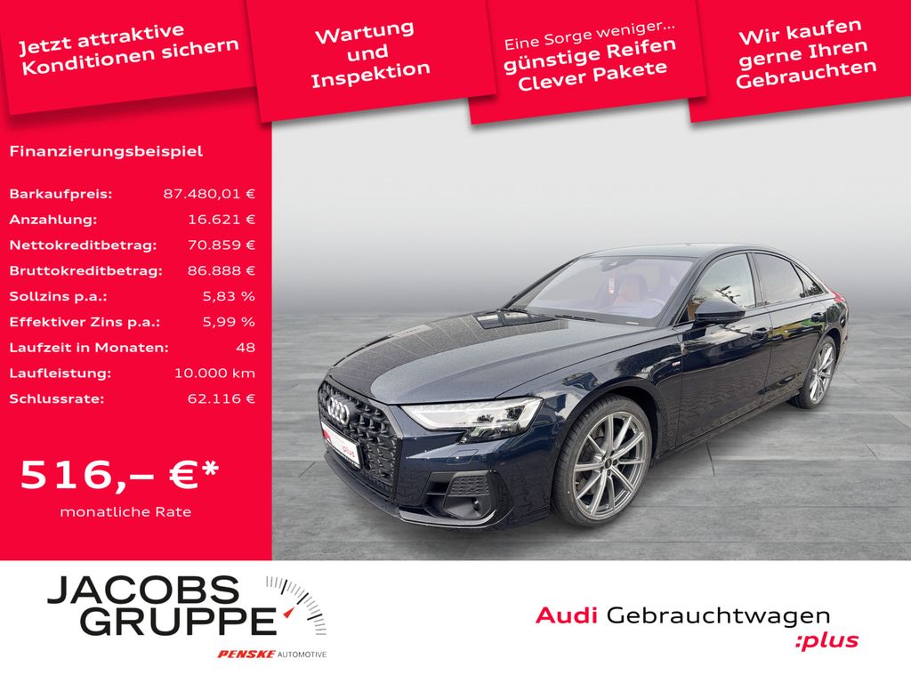 Bild des Angebotes Audi A8 60TFSI S line Black/Exclusive/187UPE/Volllede