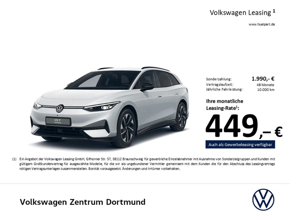Bild des Angebotes Volkswagen ID.7 Tourer PRO WÄRMEPUMPE AHK 360°CAM ACC LM19