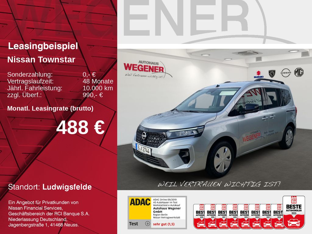 Bild des Angebotes Nissan Townstar Kombi EV TEKNA LED 360°KAM SHZ Keyless