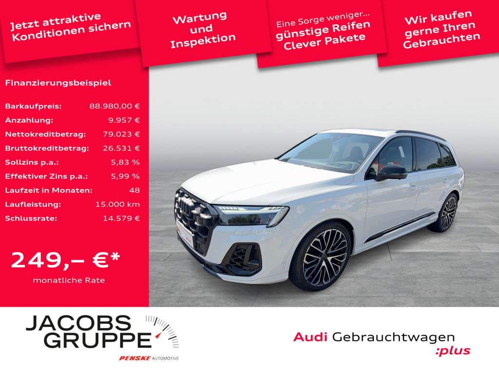 Bild des Angebotes Audi SQ7 Black+/S-Sitze+/HuD/Laser/HD Matrix/Pano/360