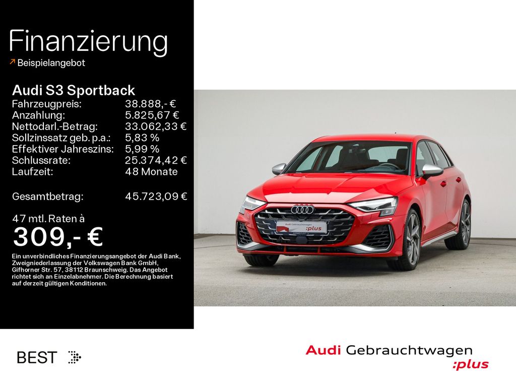 Bild des Angebotes Audi S3 Sportback Assist Fahren & Stadt, Sound, Navi