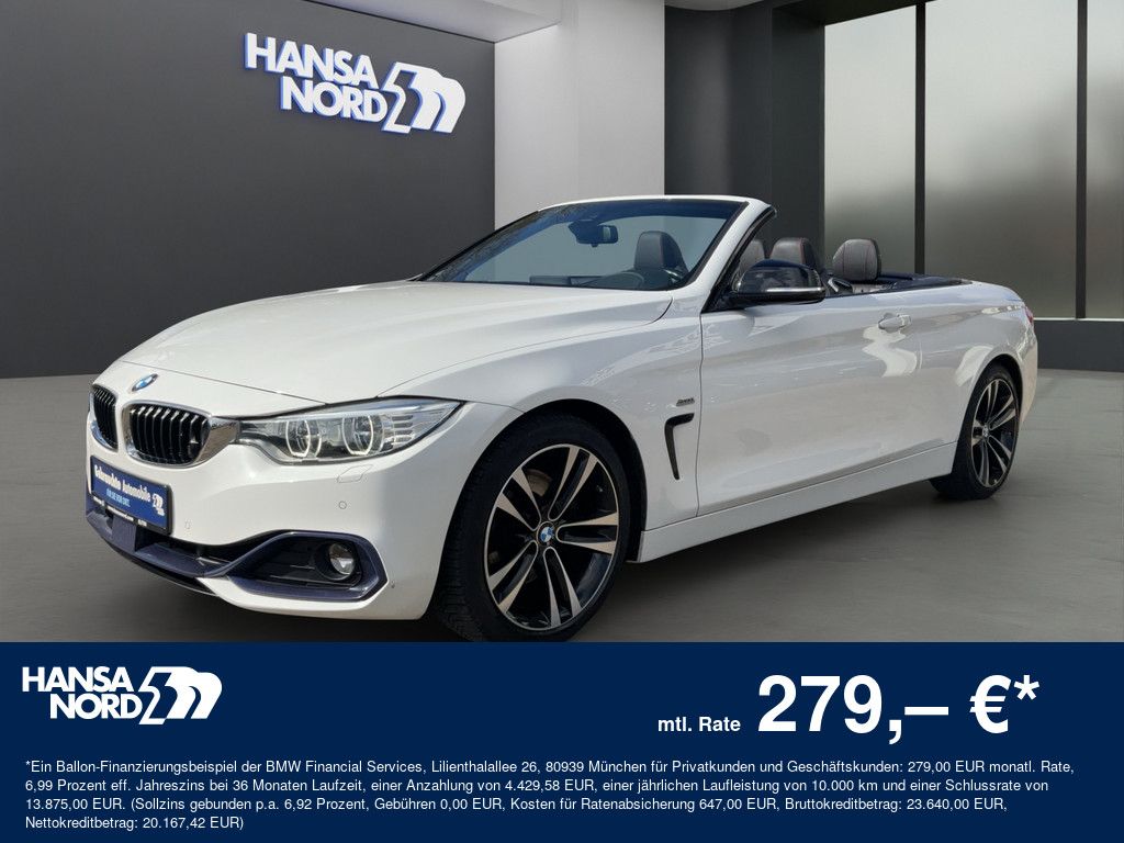 Bild des Angebotes BMW 430i Cabrio SPORTLINE LED NAVI HUD ACC H/K 18"