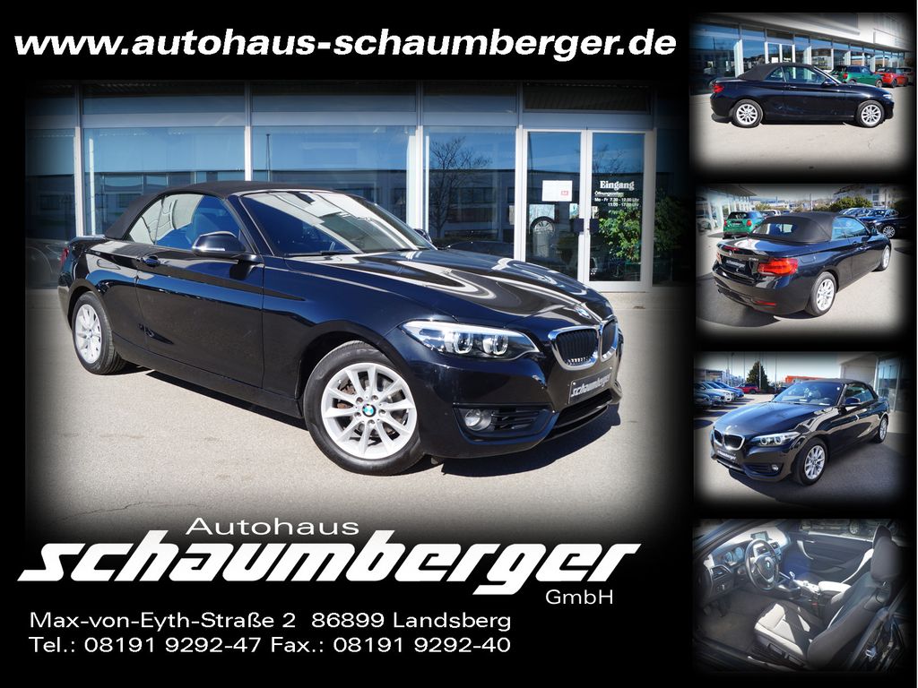 Bild des Angebotes BMW 218i Cabrio * Navi * LED * Durchlade * 1.Hd. *