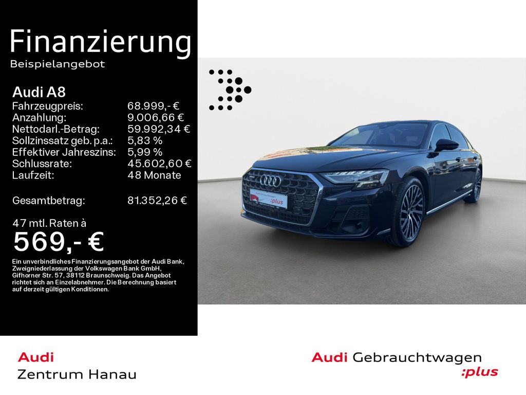 Bild des Angebotes Audi A8 L 60 TFSIe quattro S-LINE*NAVI-PLUS*MATRIX*HU