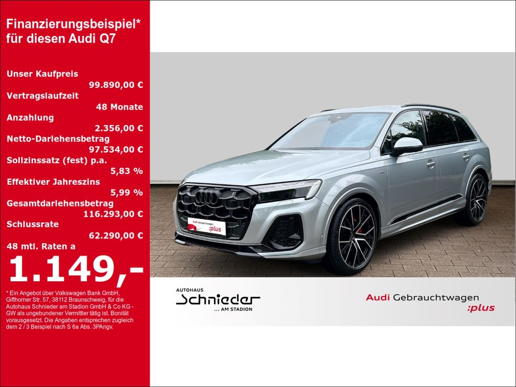 Bild des Angebotes Audi Q7 50 TDI S-LINE+HUD+PANO+AHK+LEDER+STANDHZG+MAT