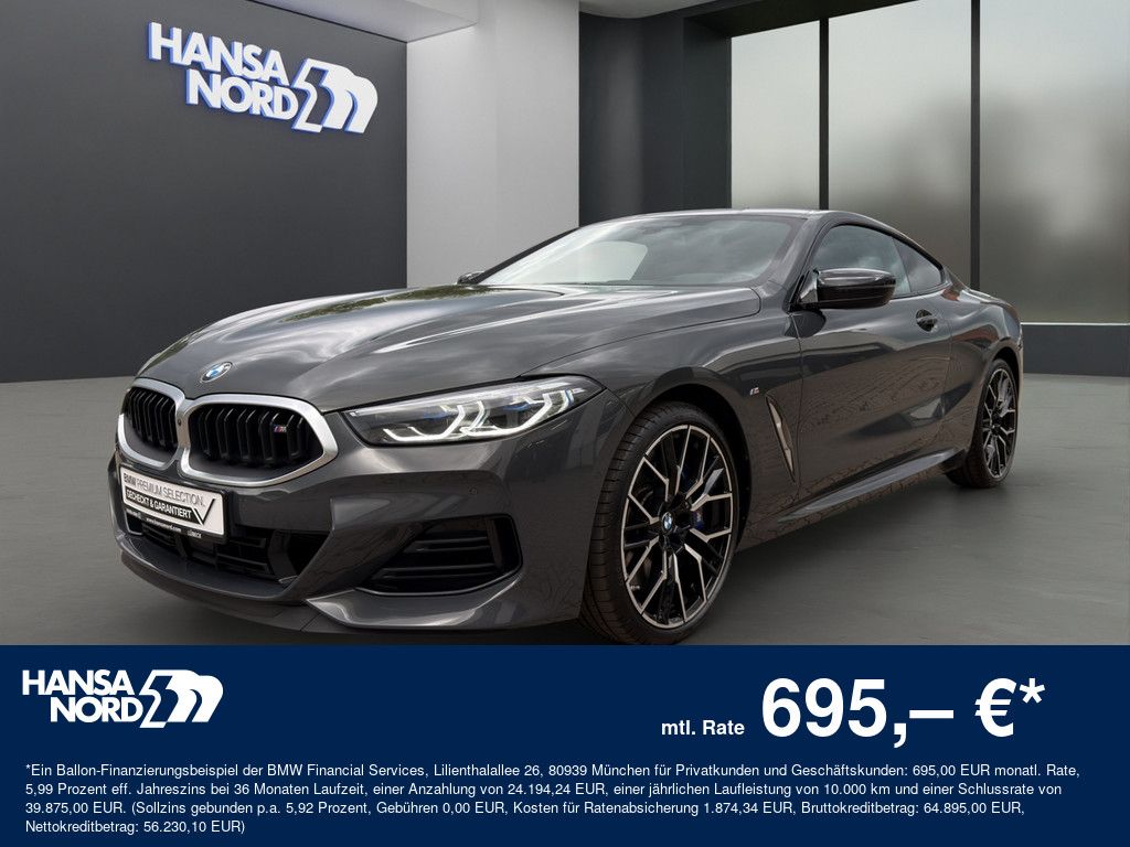 BMW M850i xDrive Coupé LASER NAVI LEDER 360° 20" ALU