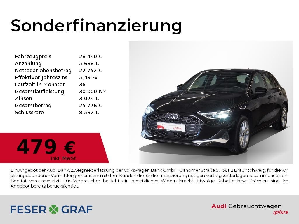 Bild des Angebotes Audi A3 Sportback 30TFSI LED ACC Ambiente Navi Kamera