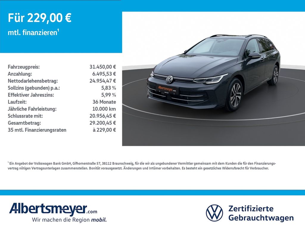 Bild des Angebotes Volkswagen Golf VIII Variant 1,5 l eTSI Energy DSG