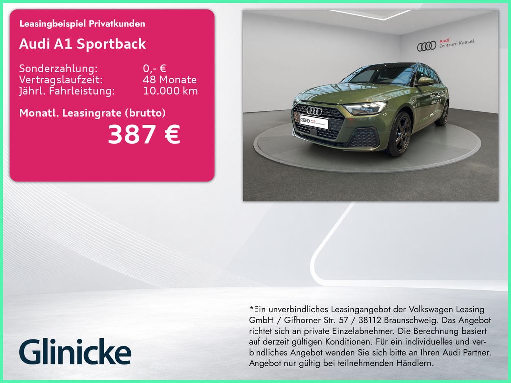 Bild des Angebotes Audi A1 Sportback 25 TFSI S line LED CarPlay PDC 17"