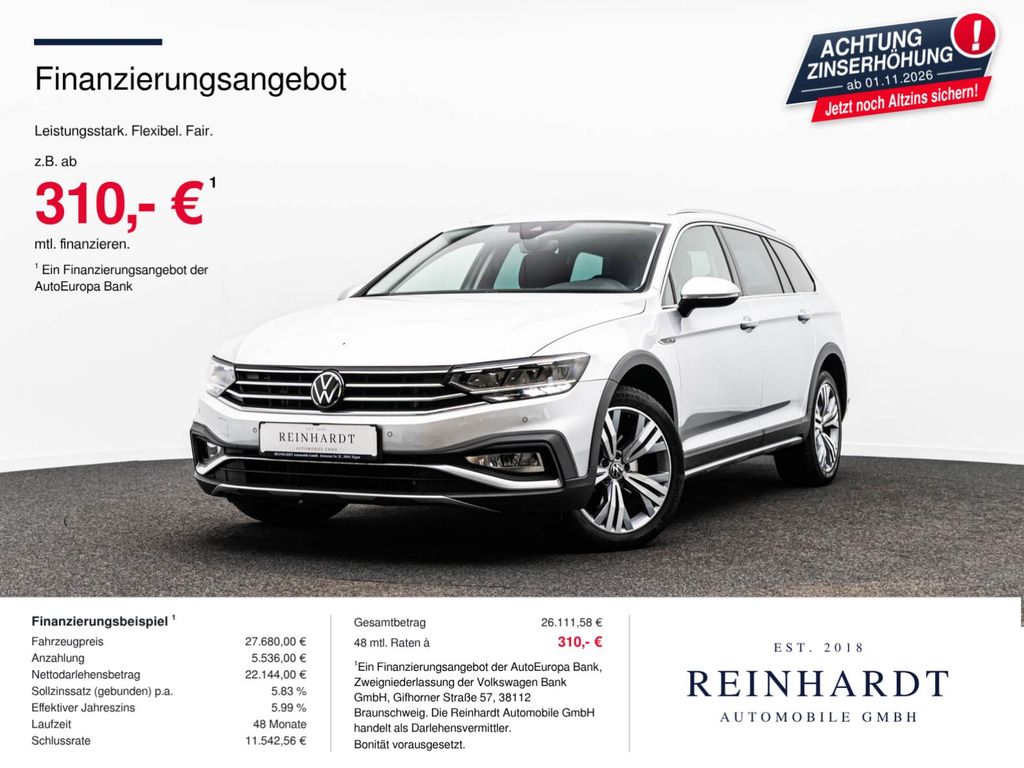 Bild des Angebotes Volkswagen PASSAT VARIANT 2.0TDi ALLTRACK 4M LED/ACC/KAM.