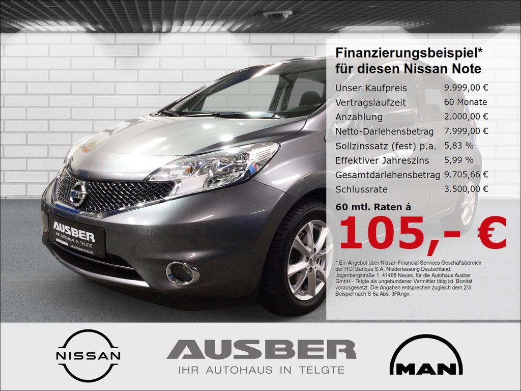 Bild des Angebotes Nissan Note Acenta Automatik Navi Rücksitzbank verschie
