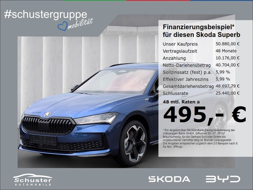Bild des Angebotes Skoda Superb Combi SPORTLINE 4x4 TDI*193PS StndHzg AHK