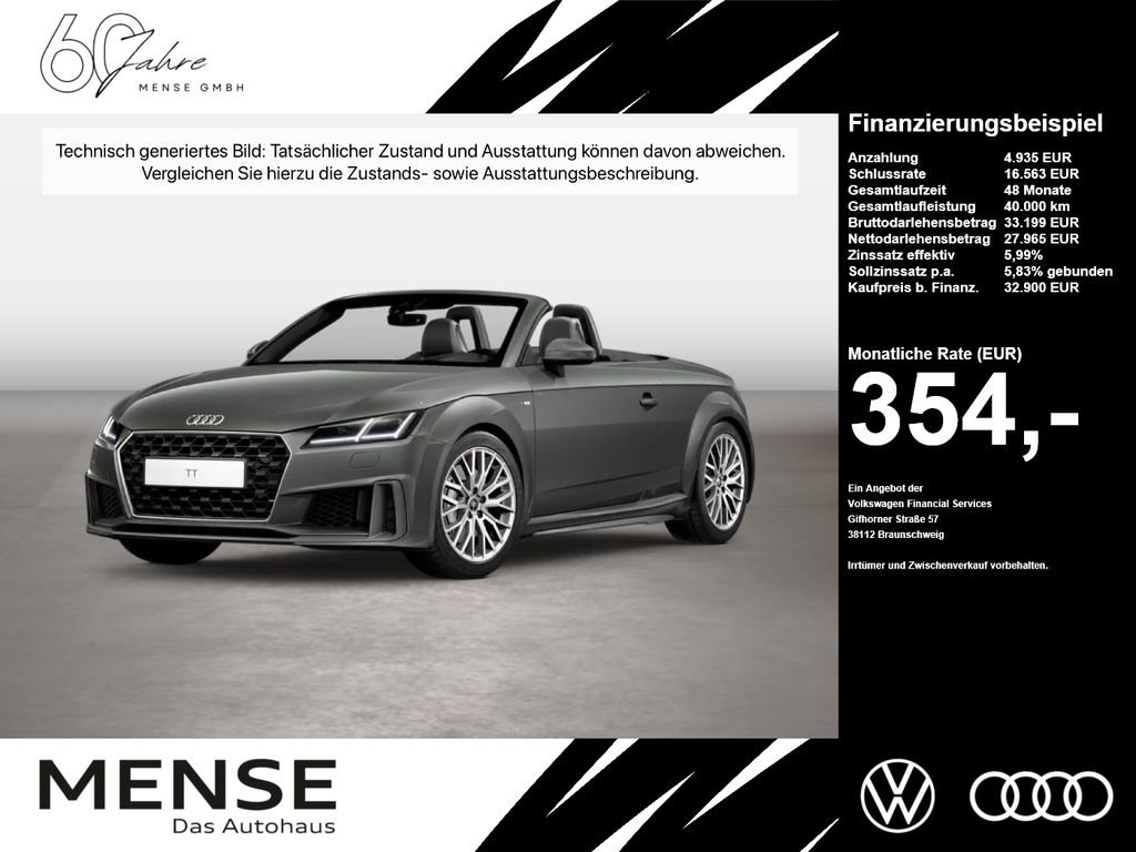 Bild des Angebotes Audi TT Roadster 45 TFSI S tronic B&O CarPlay LED PDC