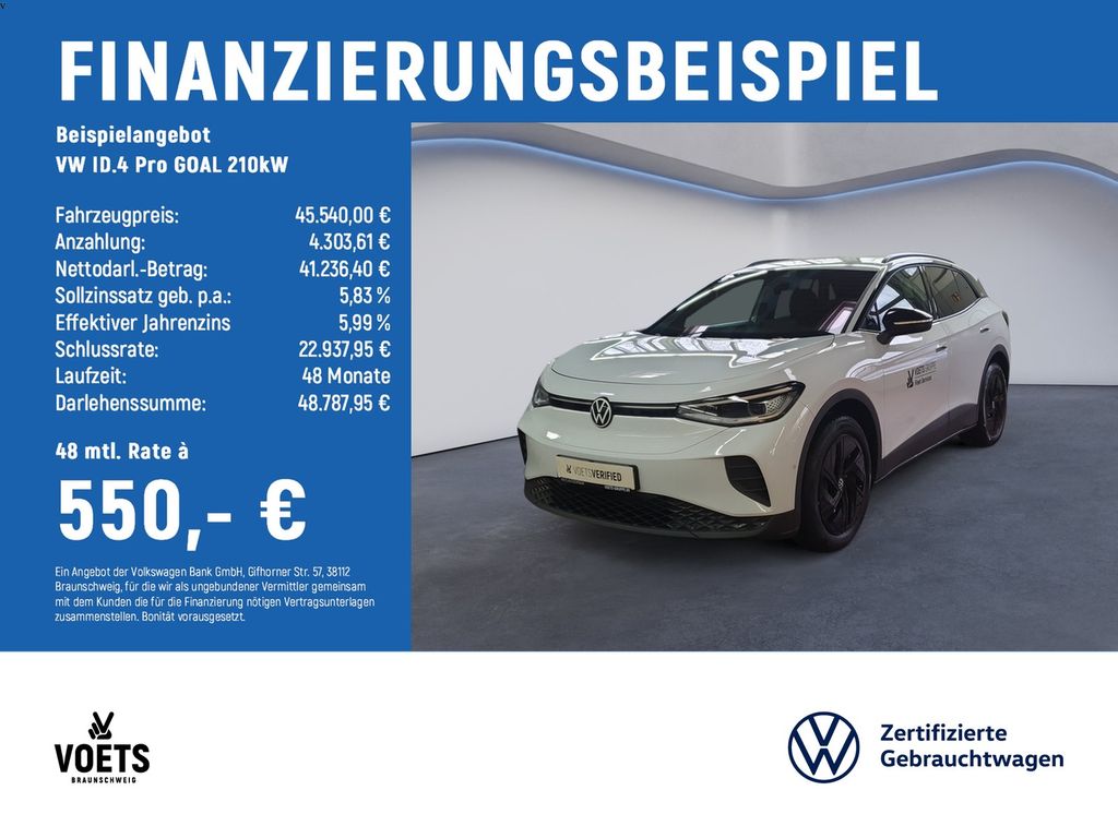 Bild des Angebotes Volkswagen ID.4 Pro GOAL 210kW MATRIX-LED+AHK+PDC