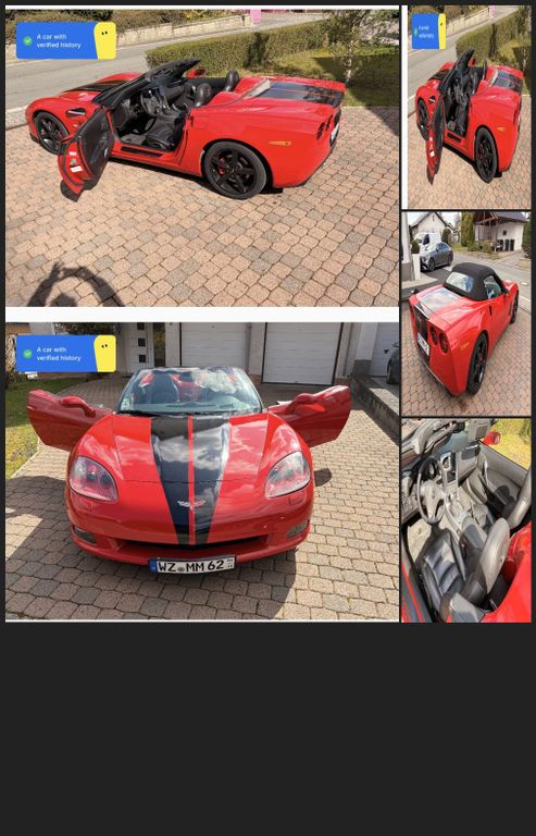 Bild des Angebotes Corvette C6 V8 6.0 Cabrio, deutsch, u-frei!