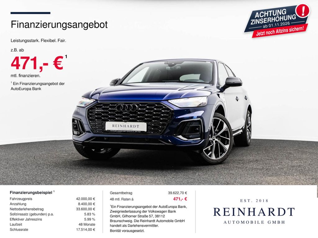 Audi Q5 SPORTBACK 45TFSi Q 2x S LINE ACC/PANO/360°