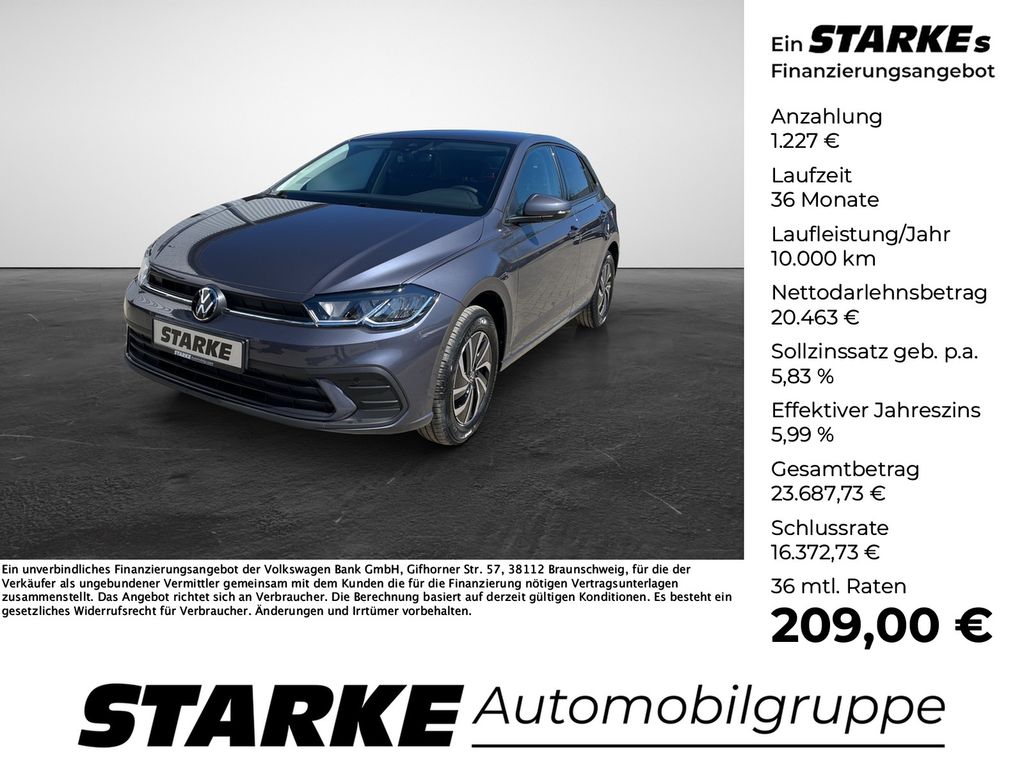 Bild des Angebotes Volkswagen Polo 1.0 TSI DSG Life  LED Kamera PDC LM Tempo K