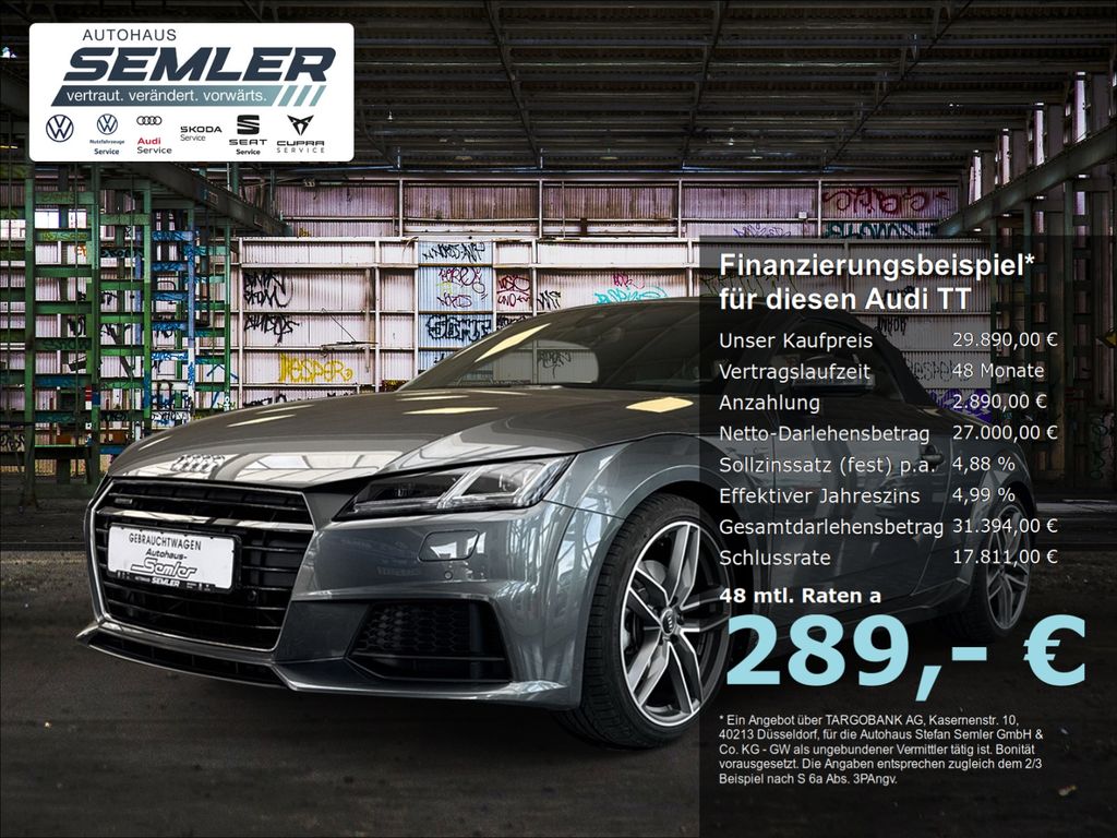 Bild des Angebotes Audi TT Roadster 2.0 TFSI DSG S-Line LEDER MATRIX SS