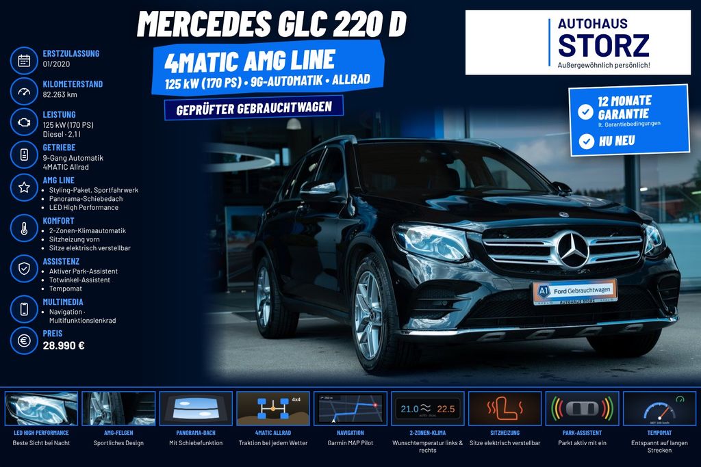 Bild des Angebotes Mercedes-Benz GLC 220 d 4Matic ALLRAD|AMG-LINE|STYLING-PAKET|S