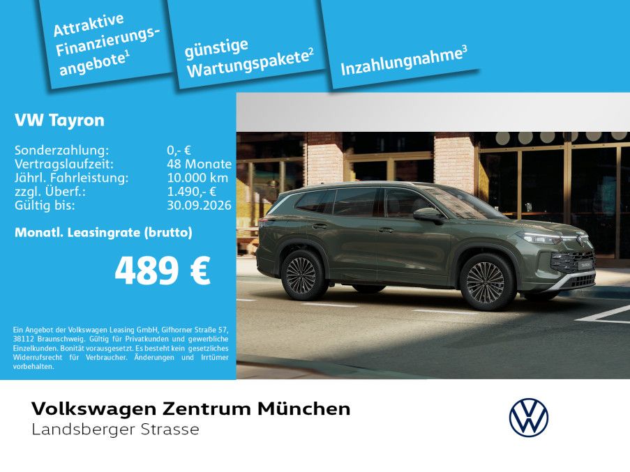 Bild des Angebotes Volkswagen Tayron Elegance 2.0 TSI 4motion 7-Sitzer AHK ACC