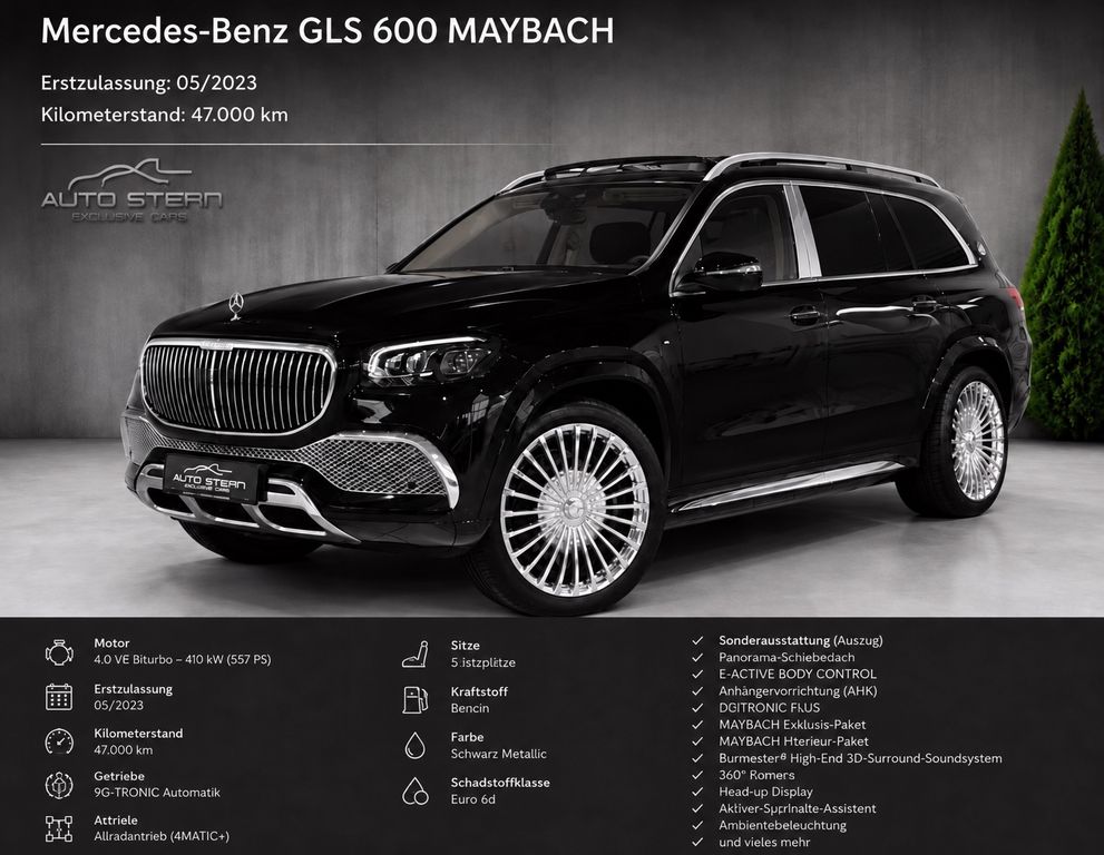 Bild des Angebotes Mercedes-Benz GLS 600 Maybach 4M+ PANO AHK E-ACTIVE TRITTBRETT
