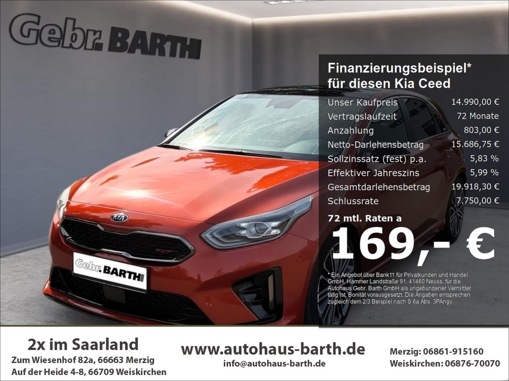Bild des Angebotes Kia Ceed GT El. Panodach Navi Leder Memory Sitze Sou