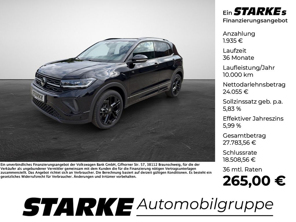 Volkswagen T-Cross 1.0 TSI DSG R-Line Black Style IQ Light