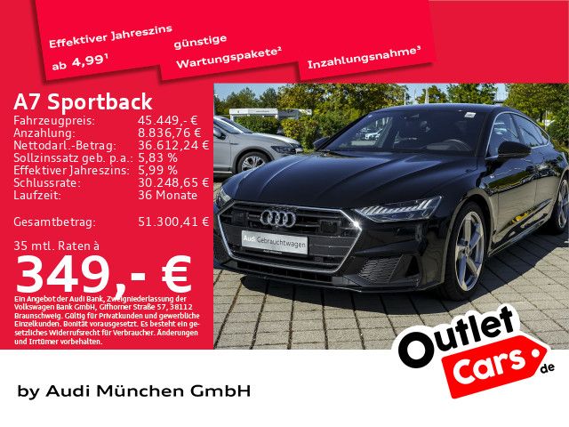 Bild des Angebotes Audi A7 Sportback 50 TFSI e S line B&O/HuD/Matrix/ACC