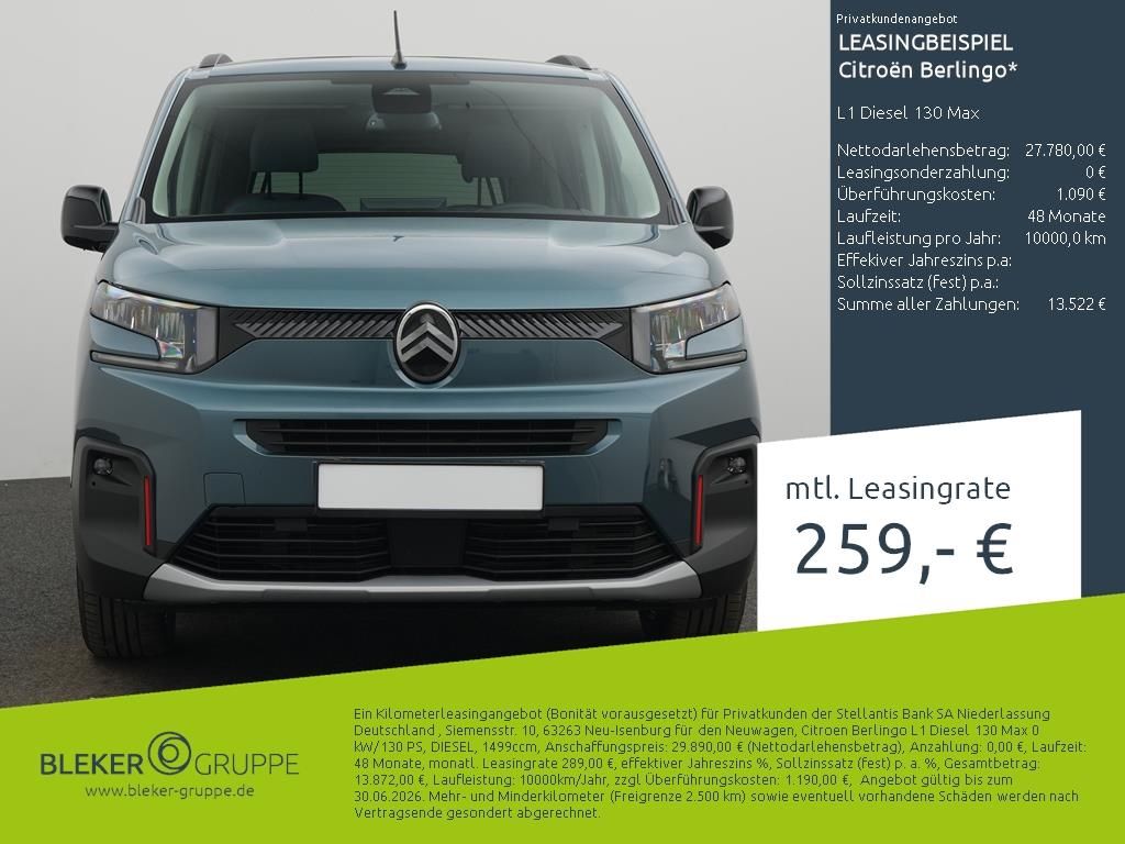 Bild des Angebotes Citroën Berlingo L1 Diesel 130 Max