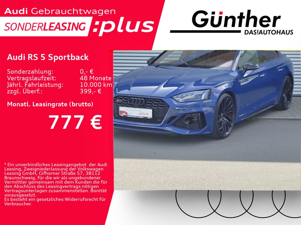 Bild des Angebotes Audi RS 5 Sportback 360°KAMERA+B&O+DYNAMIKPAKET+DRC+