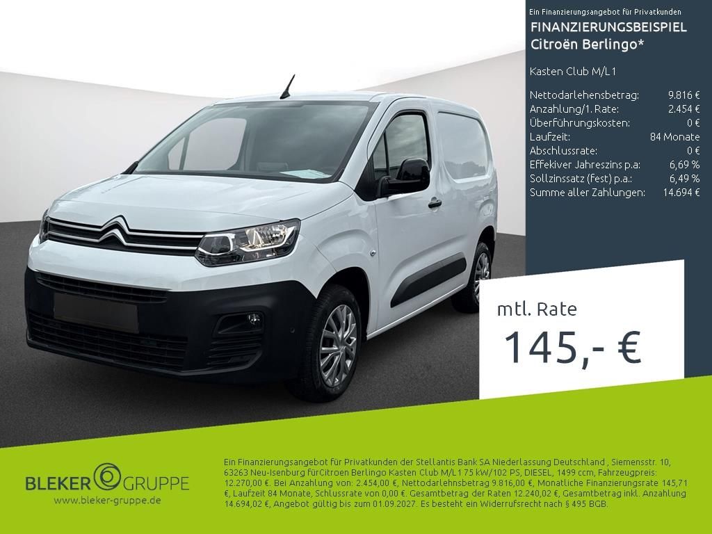 Bild des Angebotes Citroën Berlingo Kasten Club M/L1