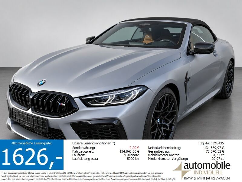 BMW M8 Competition Cabrio xDr. NP 209620.- Laser TV