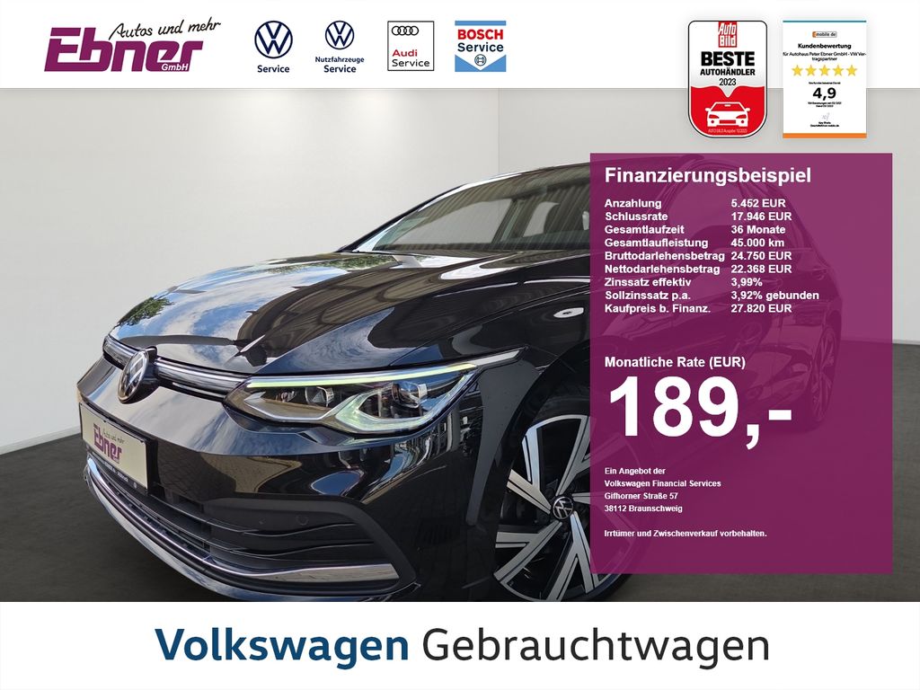 Bild des Angebotes Volkswagen Golf VIII STYLE SPORT 2.0TSI 190PS DSG NP:45tEUR
