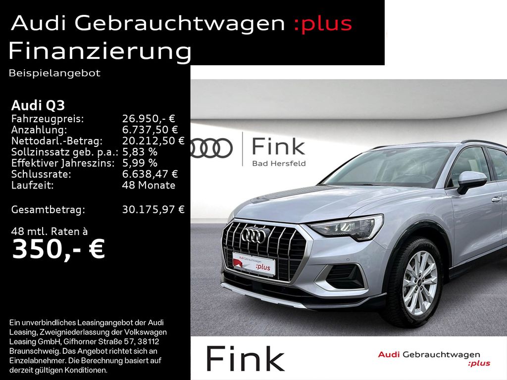 Audi Q3 35 TFSI advanced LED Keyless