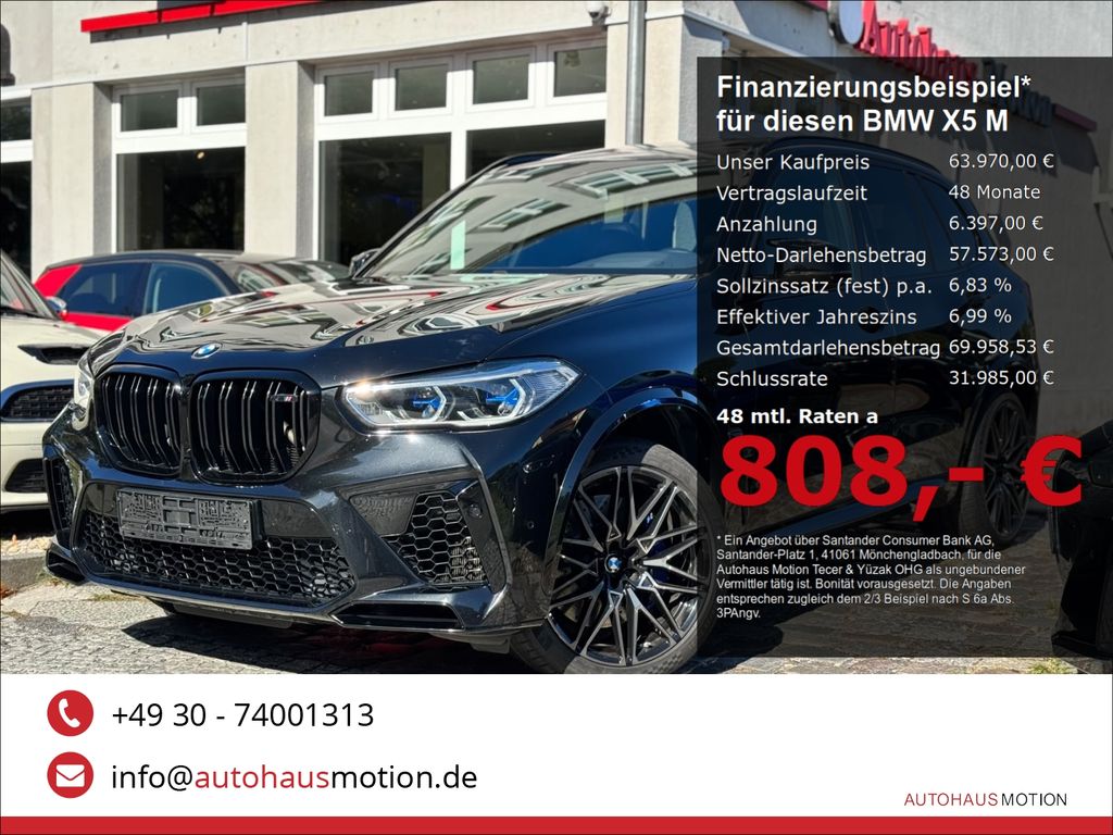 Bild des Angebotes BMW X5 M Competition Pano Laser Navi Kamera HUD H&K
