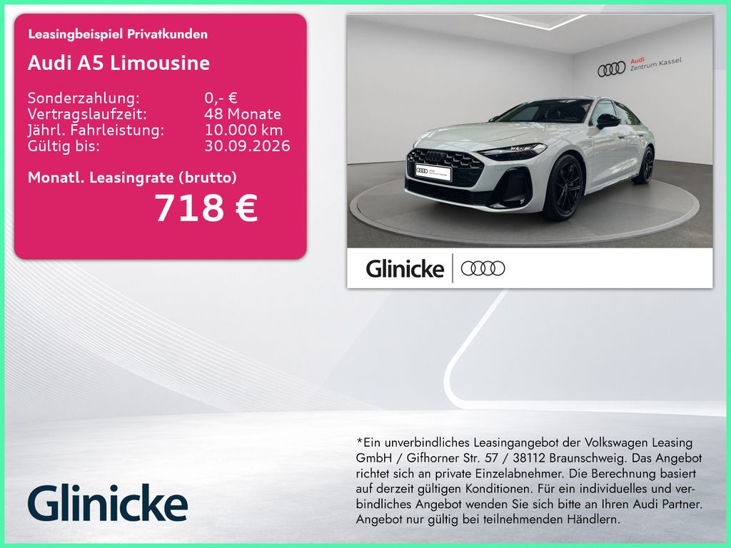Bild des Angebotes Audi A5 Lim e-hybrid qu S line Navi B&O AHK Tech+