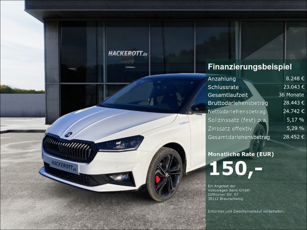 Bild des Angebotes Skoda Fabia 130 1.5 TSI 177PS DSG Navi ACC PDC v+h