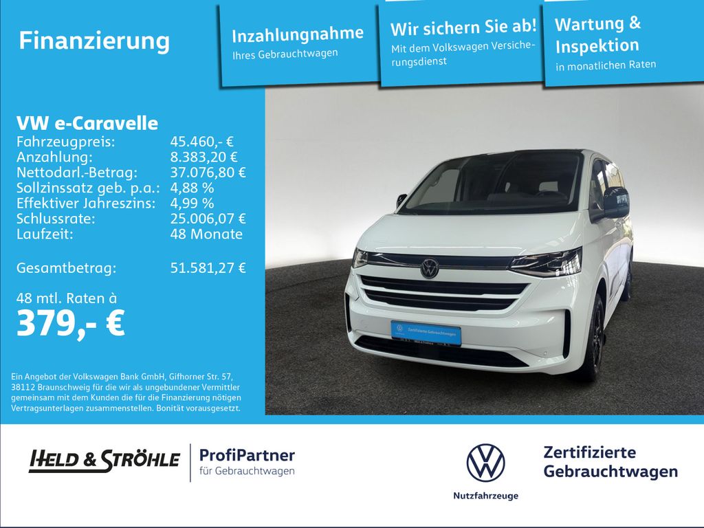 Bild des Angebotes Volkswagen T7 e-Caravelle EDITION KR 8S NEUPREIS: 82626 EUR