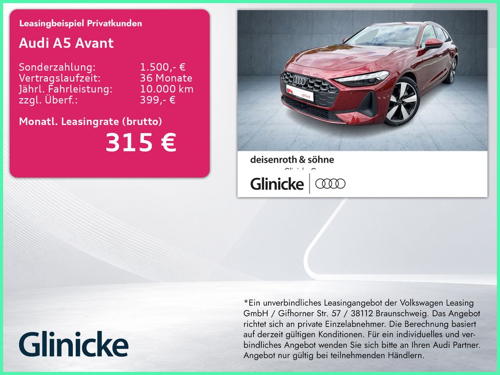 Bild des Angebotes Audi A5 Avant TFSI AHK/LED+/Kam/ACC/Sport/sound/19"/A