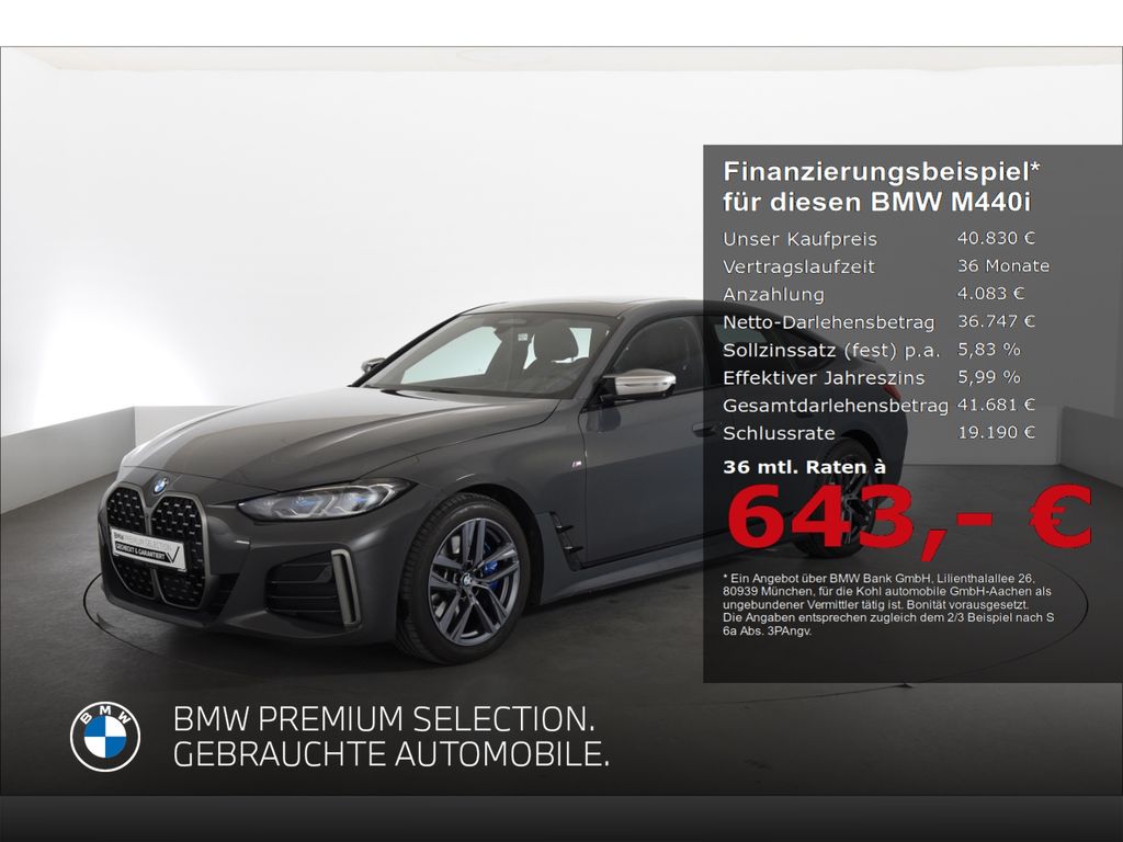 Bild des Angebotes BMW M440i xDrive Gran Coupe Anhängerkupplung Panoram