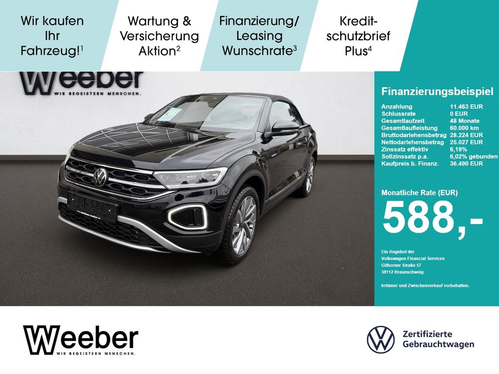 Volkswagen T-Roc Cabriolet 1.5 l TSI DSG Energy AHK Navi