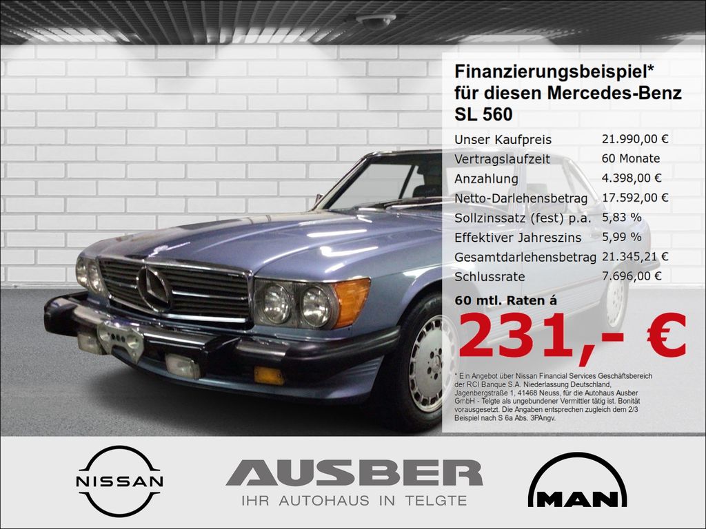 Bild des Angebotes Mercedes-Benz SL 560 Roadster