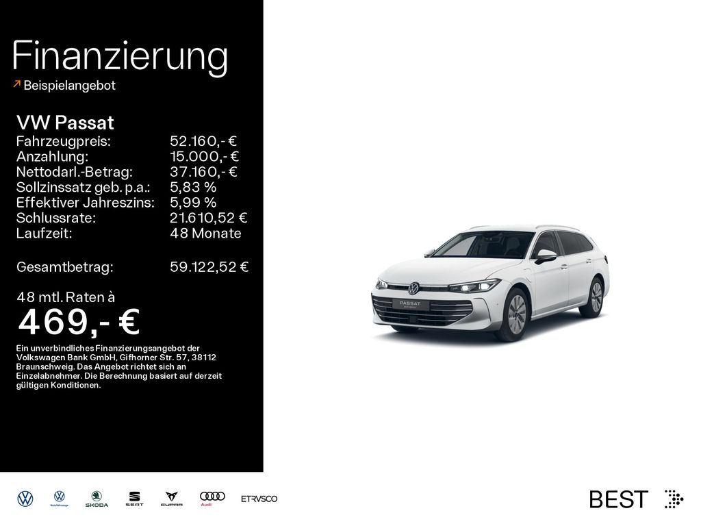 Bild des Angebotes Volkswagen Passat 1.5 eHybrid DSG Business IQ.LIGHT*SHZ*NAV