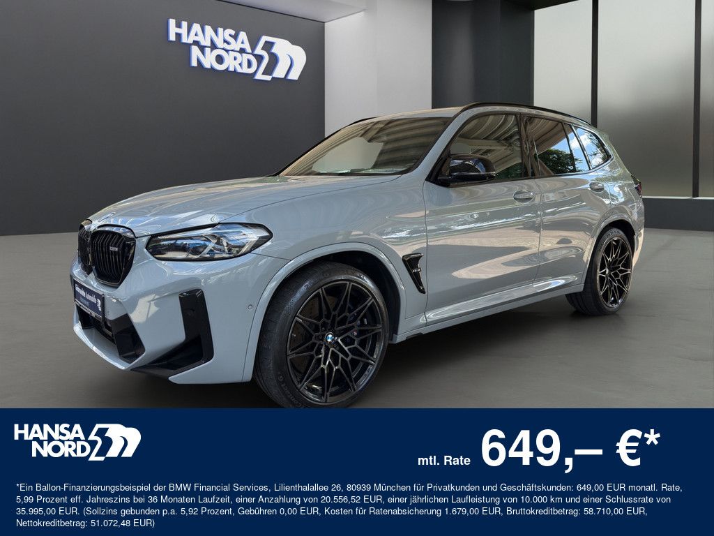BMW X3 M COMPETITION LASER NAVI PANO 360° 21" AHK